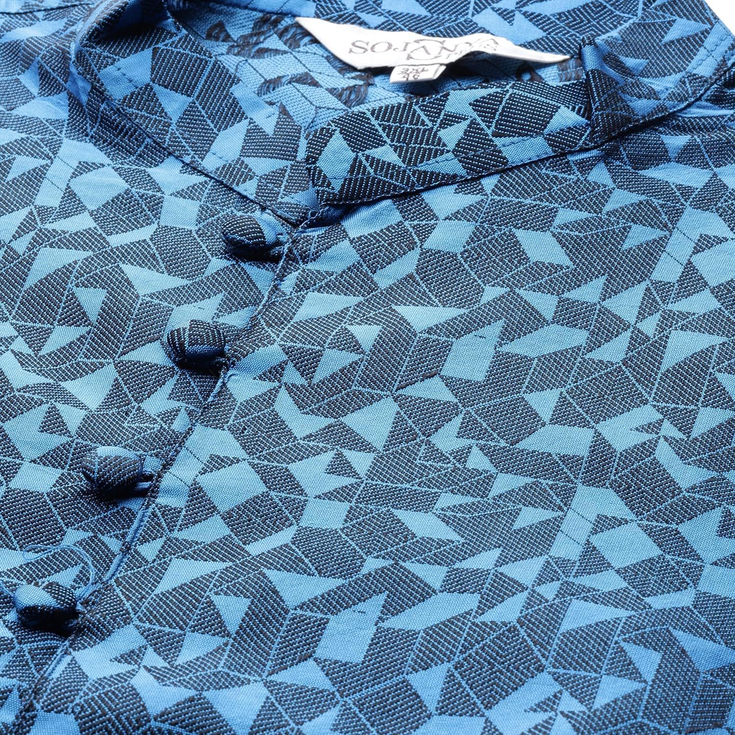 Sojanya PLUS, Size 7XL (Since 1958), Men's Silk Blend Maroon Self Design Only Long Kurta